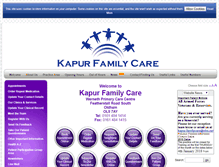 Tablet Screenshot of kapurfamilycare.nhs.uk